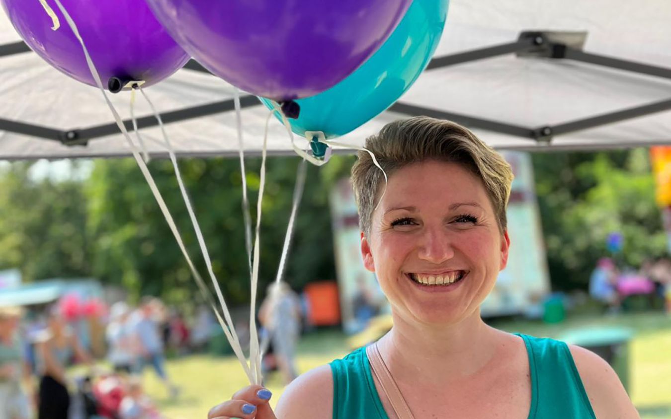 Bild von Olga Gauks mit Luftballons