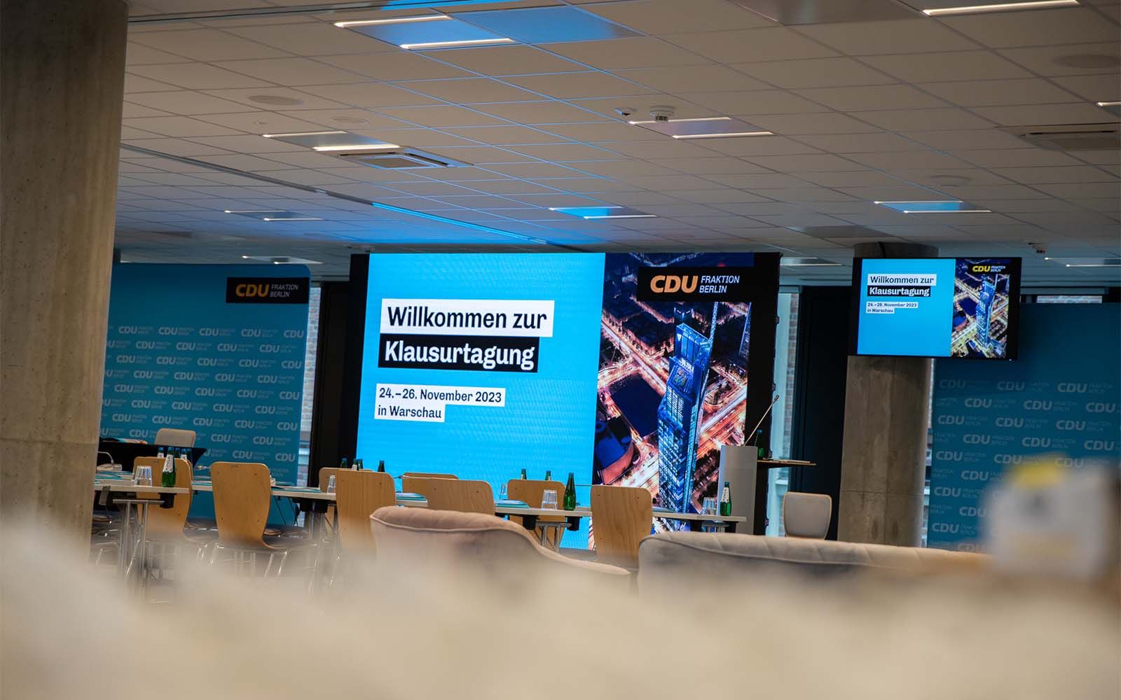 Bild vom Konferenzsaal der CDU Fraktion Berlin in Warschau